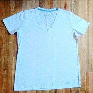 Under Armour Heat Gear Ivory V-neck Tee